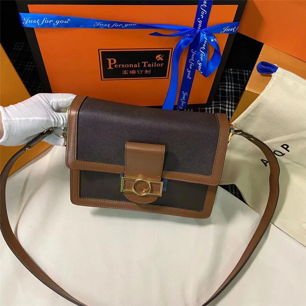 

Сумка кросс-боди женская из натуральной кожи, роскошный брендовый дизайнерский саквояж кросс-боди, сумочка для телефона, чемоданчик на плечо, мессенджер