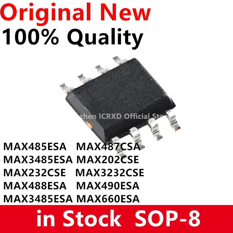 10 шт. MAX485ESA MAX485 MAX487CSA MAX3485ESA MAX202CSE MAX232CSE MAX3232CSE MAX3485 MAX488ESA MAX490ESA MAX3485ESA MAX660ESA