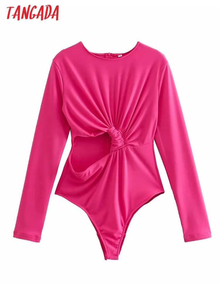 

Женский комбинезон с вырезом Tangada, сексуальный Облегающий комбинезон, комбинезон для девушек, боди 4M104, новинка 2022