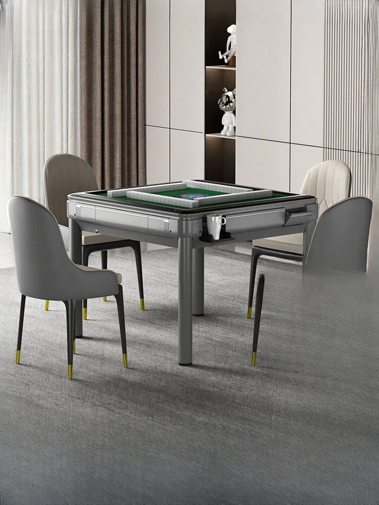 

Mahjong Machine Automatic Dining Table Dual-Use Full Electric Mahjong Table Four-Mouth Machine Intelligent Mute