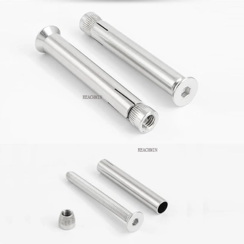 

10Pcs 304 Stainless Steel Hex Socket Countersunk Flat Head Sleeve Anchor