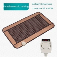 220v mixed tourmaline jade infrared heating magnetic therapy flat mat mattres germanium stone massage cushion physiotherapy pad