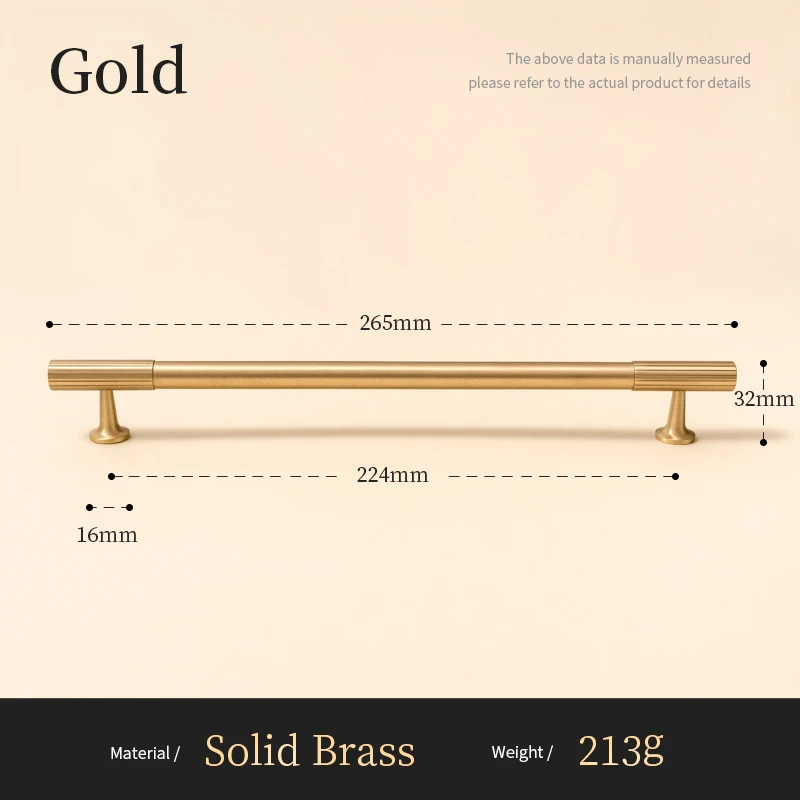 

Сантая Ручка для шкафа из латуни золотого цвета