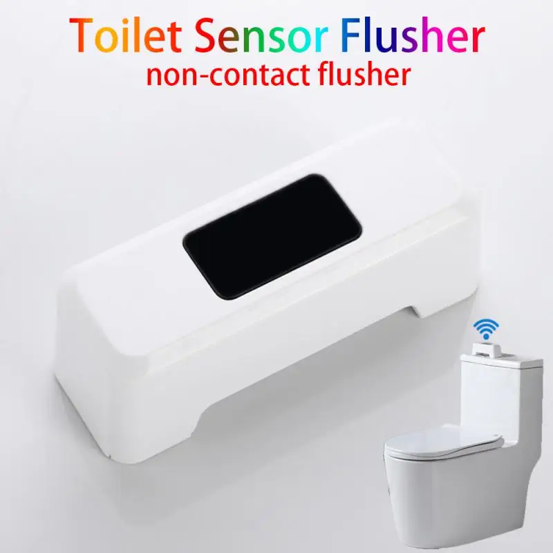 

IR Sensing Toilet Flush Sensor Touchless Toilet Flush Aid Toilet Motion Sensor Automatic Flush Button On-Touch Flush Switch 2022