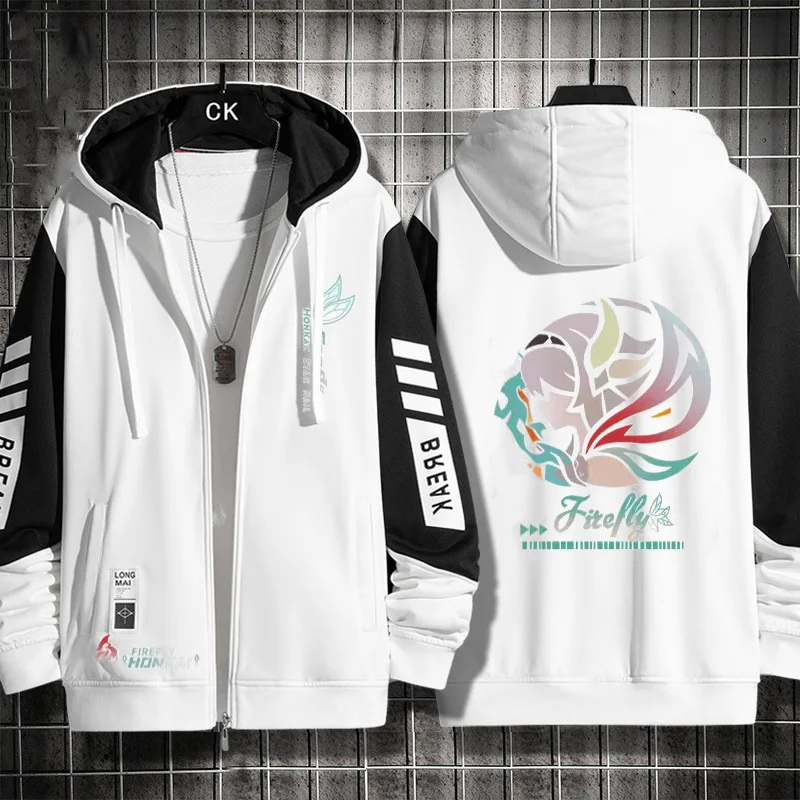 Honkai: Star Rail Firefly Косплей Костюм Толстовка на молнии с длинными рукавами Женская и