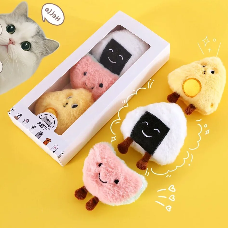 

Игрушка-пищалка для кошек K65 со встроенным колокольчиком и Кошачьей Мятой