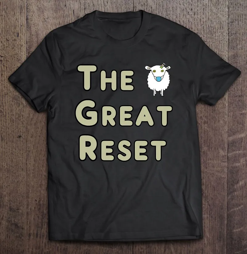 

The Great Reset Sheep Anti Vaccine Oversized T Shirt T-Shirts With Short Sleeves Tee Shirt Men T-Shirts With Short Sleeves Top