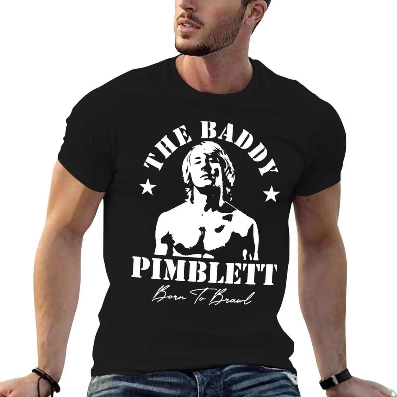 Фото Футболка Paddy Pimblett Born To Brawl, мужская футболка из хлопка, 100% хлопок, мужская футболка №1