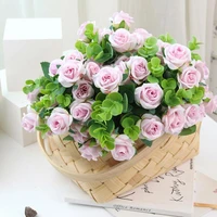 fake rose fancy plastic ornamental good visual effect imitation bouquet home decor imitation flower artificial bouquet