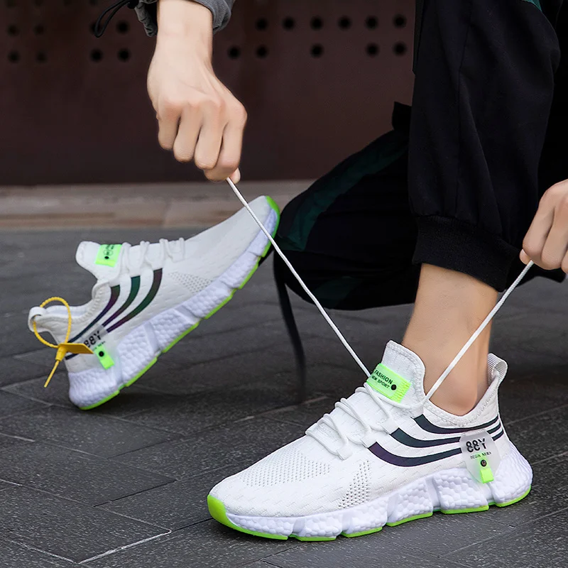 

Wysokiej jakości buty sportowe mężczyźni oddychająca moda Unisex buty do biegania tenis wygodne obuwie codzienne kobiety Tênis