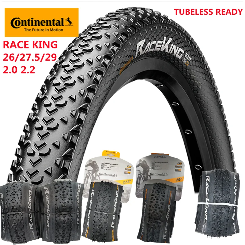 Шина для горного велосипеда CONTINENTAL RACE KING бескамерная готовая к сборке 26/27 5/29x2 0 2