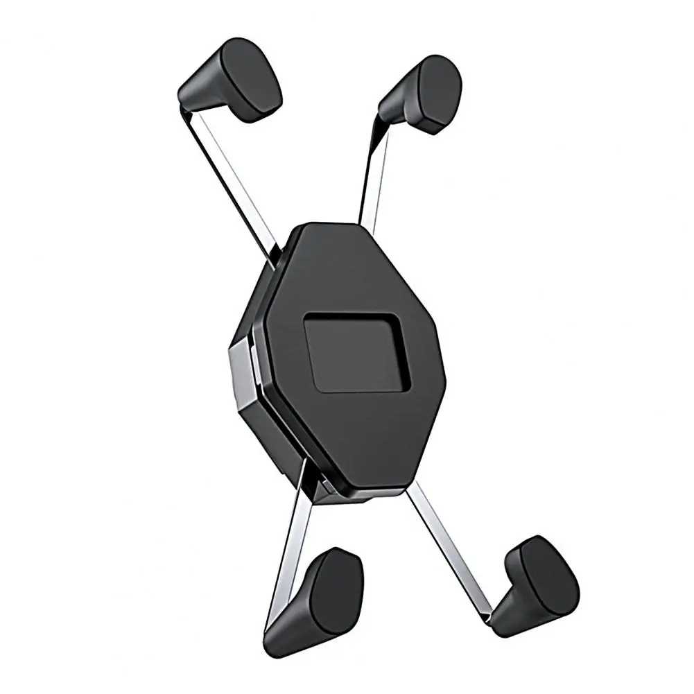 

1 Set Motorcycle Phone Holder Shock Absorption Easy to Install Strong Compatible Motorbike Phone Stand Daily Use
