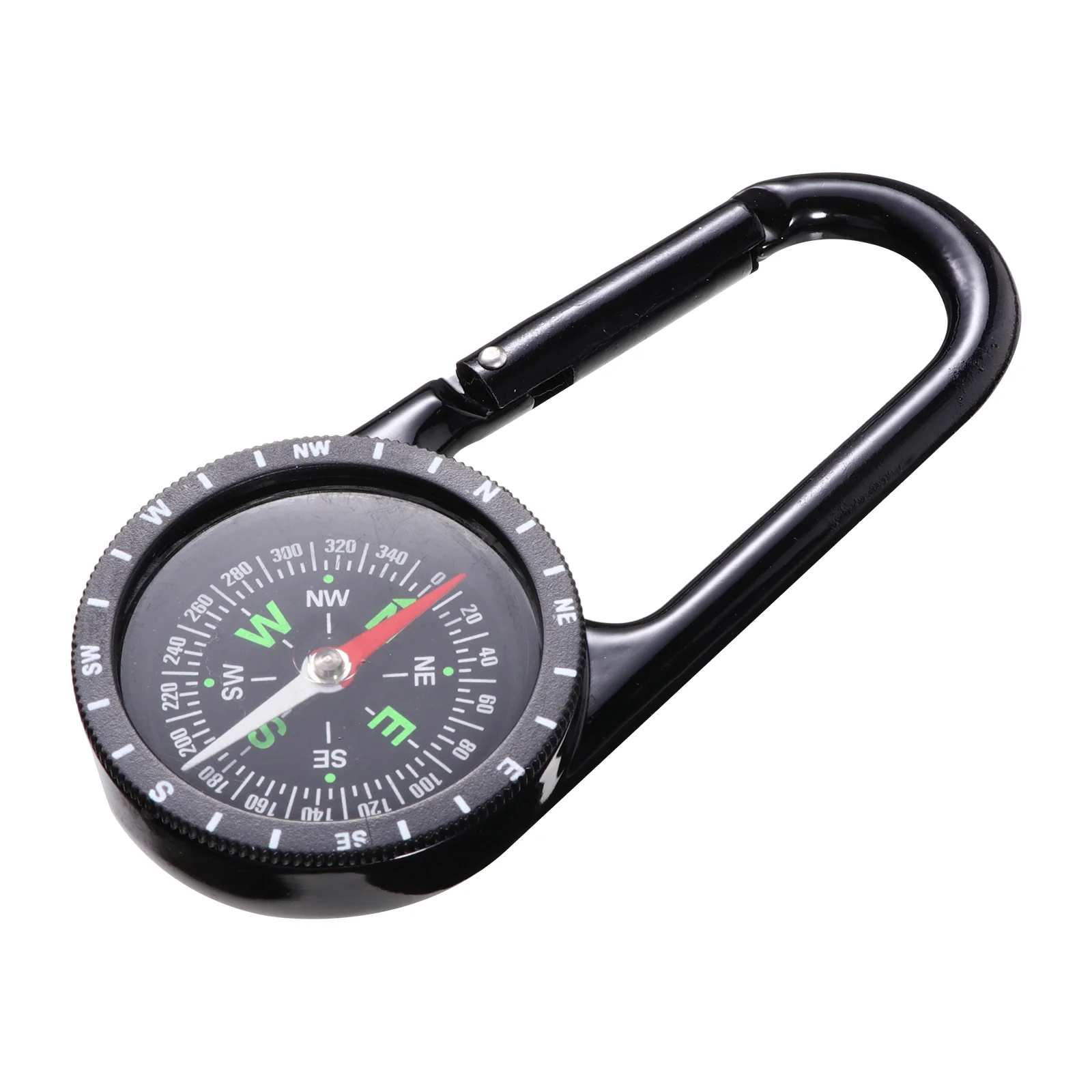 

Compass Carabiner Camping Clip Clips Compasses Keychain Backpacking Metal Hiking Mini Outdoor Multifunctional Survival Belt Fob