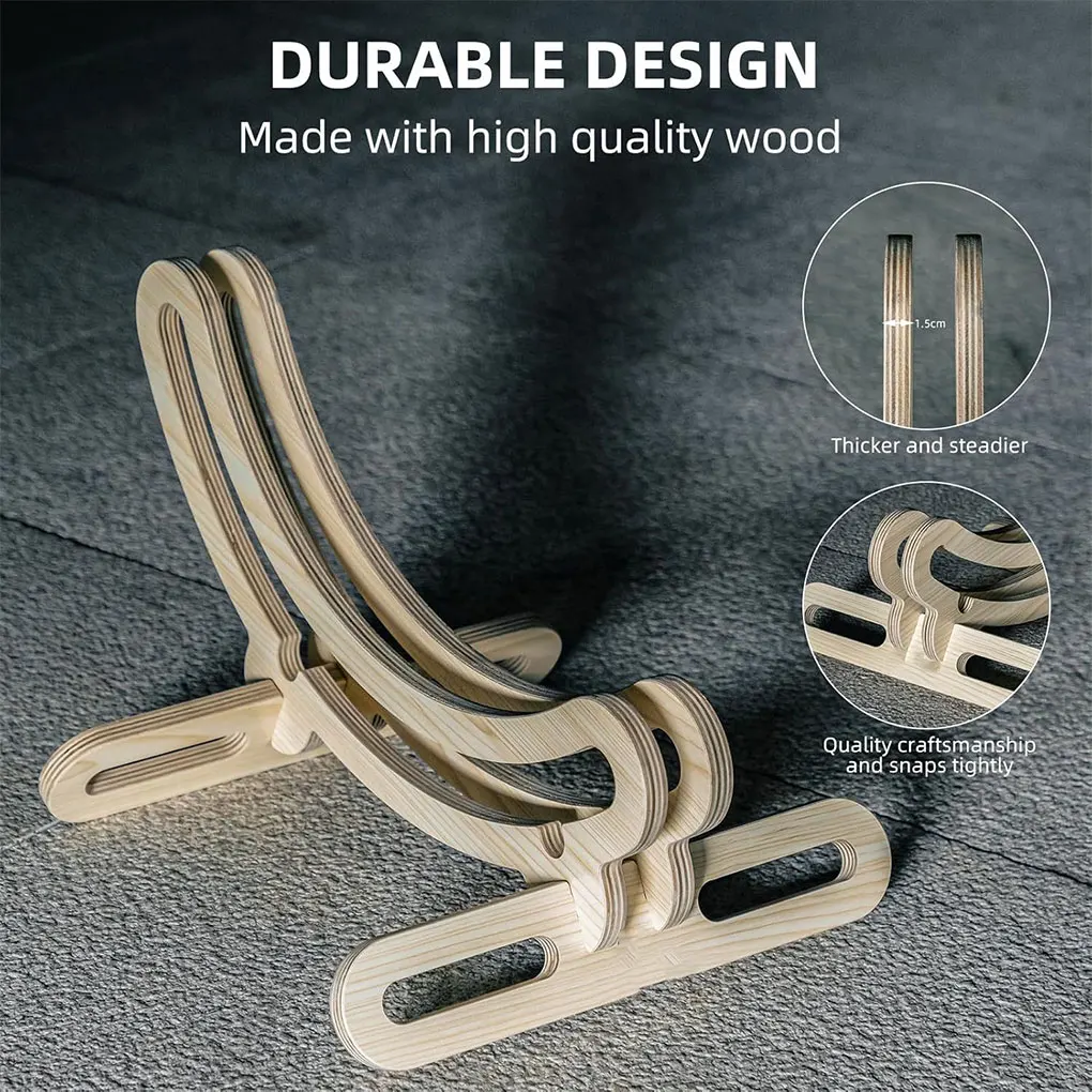 Устойчивая стойка Деревянная подставка для велосипеда Практичная легкая и