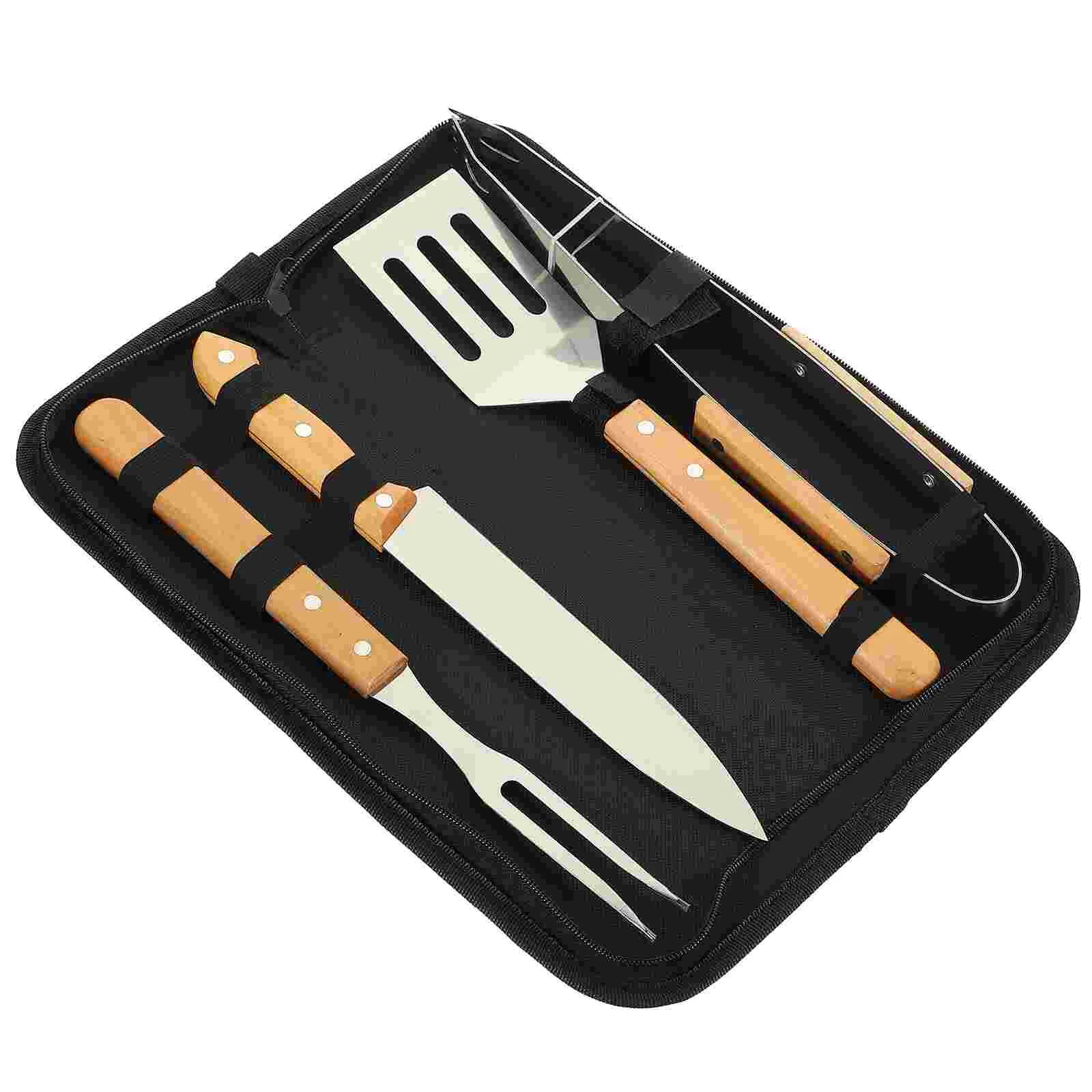 

Camping Grill Utensils Outdoor Bbq Tools Barbecue Grilling Accessories Kit Spatula