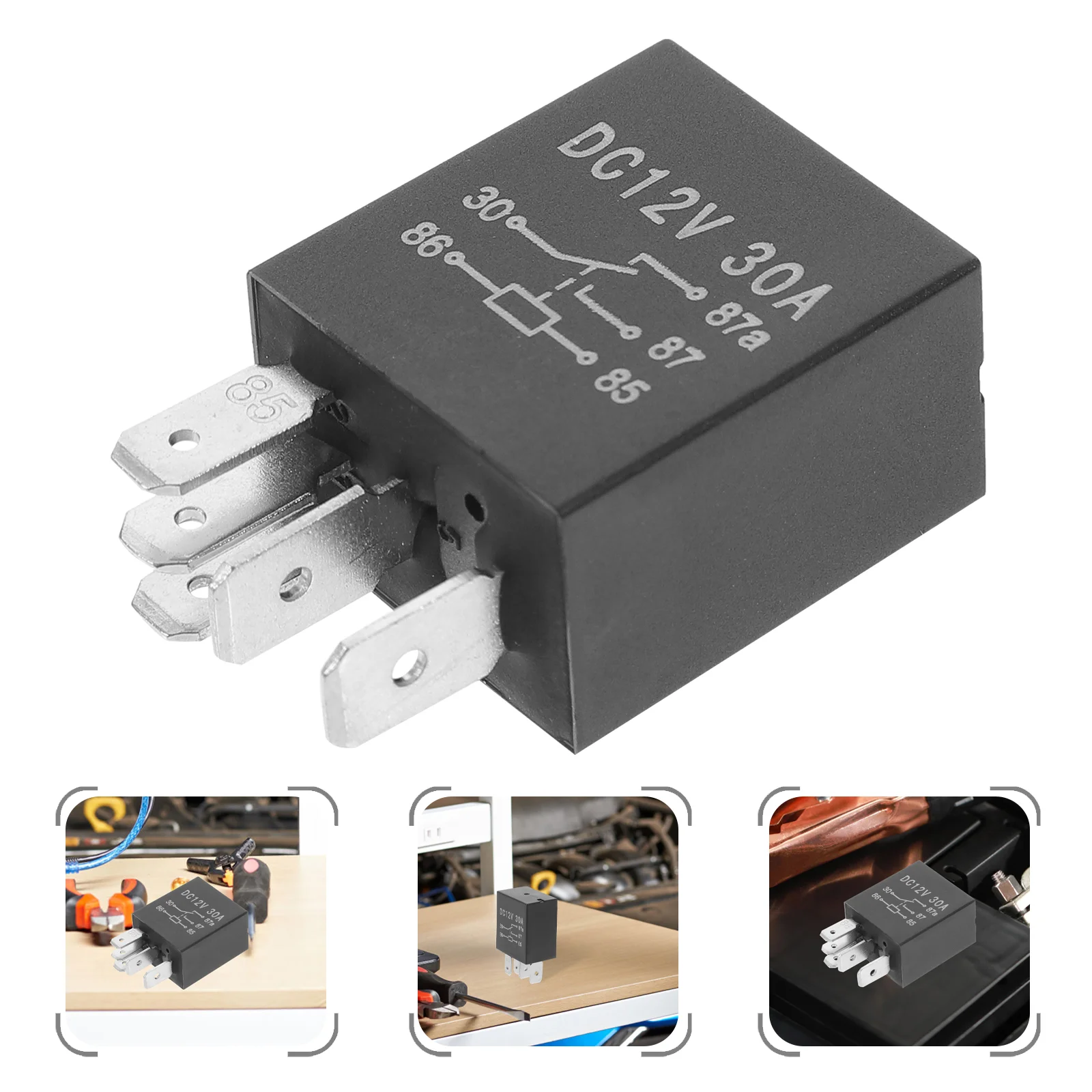 

4 Pcs Car Part Starter Relay 12v Relay Switcheroo Automotive Relay Water Proof 12 Volt Relay 12-Volt Auto Relay Switch