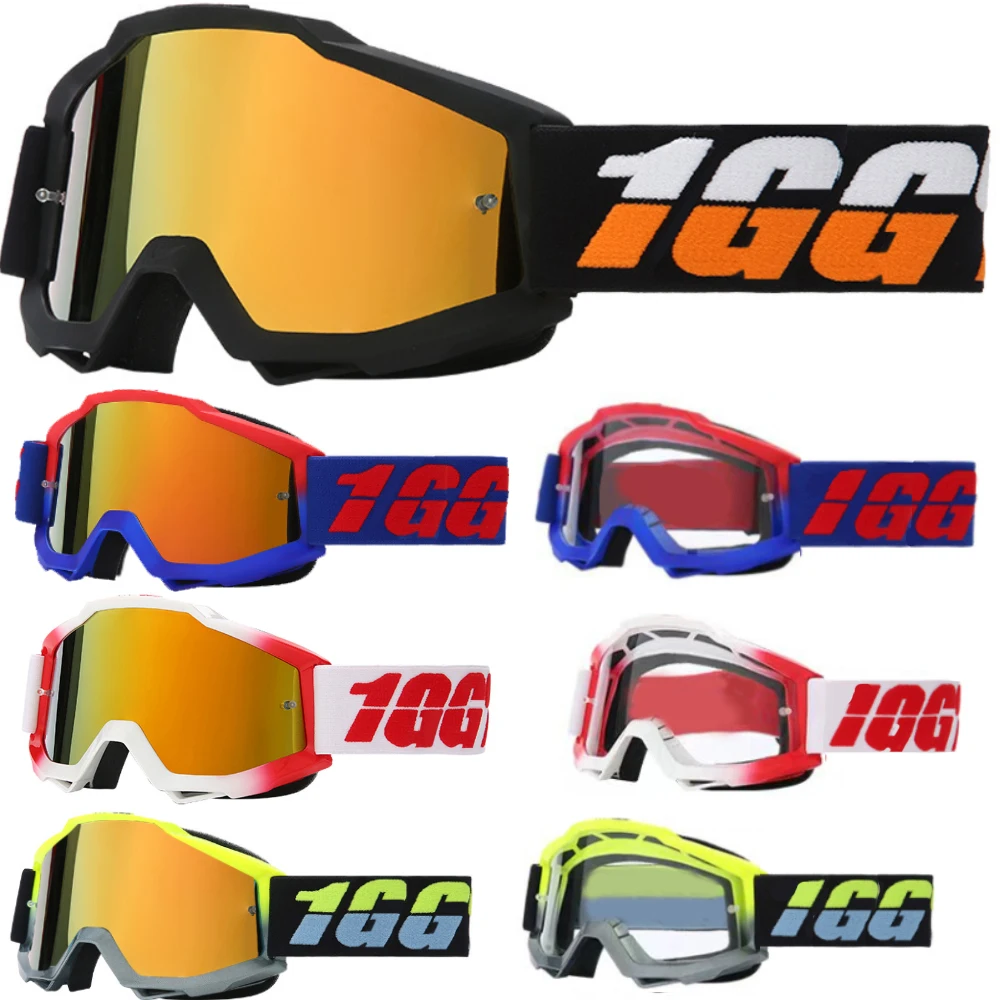 

Windproof and Dustproof Motorcycle Goggles with Clear and Colored Lenses
