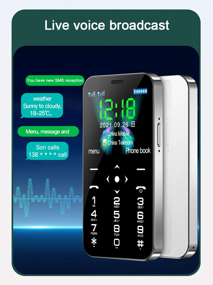 Original SOYES D13 4G LTE Mini Mobile Phone 900mAh Type-C Input With Camera SOS Dual SIM 1.77