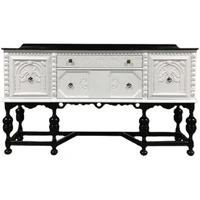 solid wood carved decorative porch cabinet retro sideboard