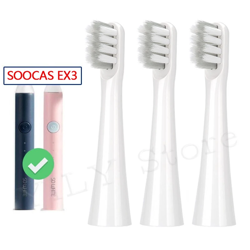 

Сменные насадки SOOCAS EX3 для электрической зубной щетки SO WHITE EX3