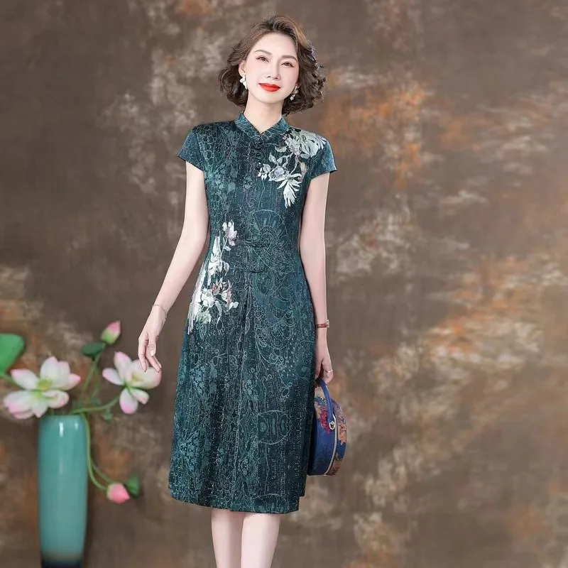 Новинка элегантное модифицированное китайское традиционное платье Ципао в