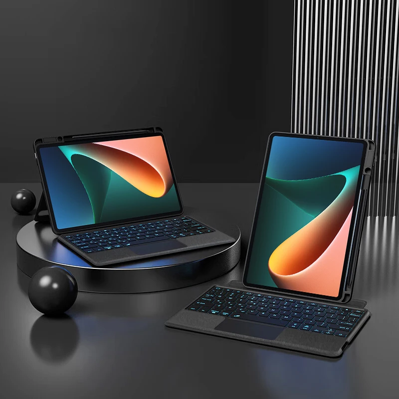 

Bluetooth Keyboard Case for Xiaomi Mi Pad 5 11 inch Tablet Protective Shell for MiPad 5 Pro with Backlight TouchPad Cover