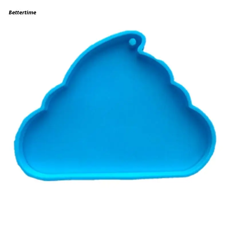 

B36D Poop Shape Charm Resin Casting Silicone Mold Woman Keychain Decorative Pendant