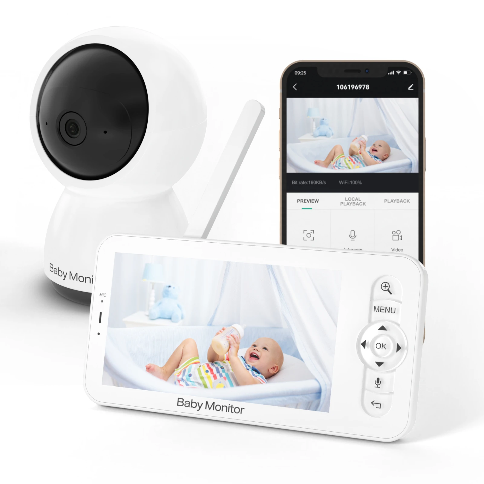 

Беспроводная IP-камера для наблюдения за ребенком, Wi-Fi