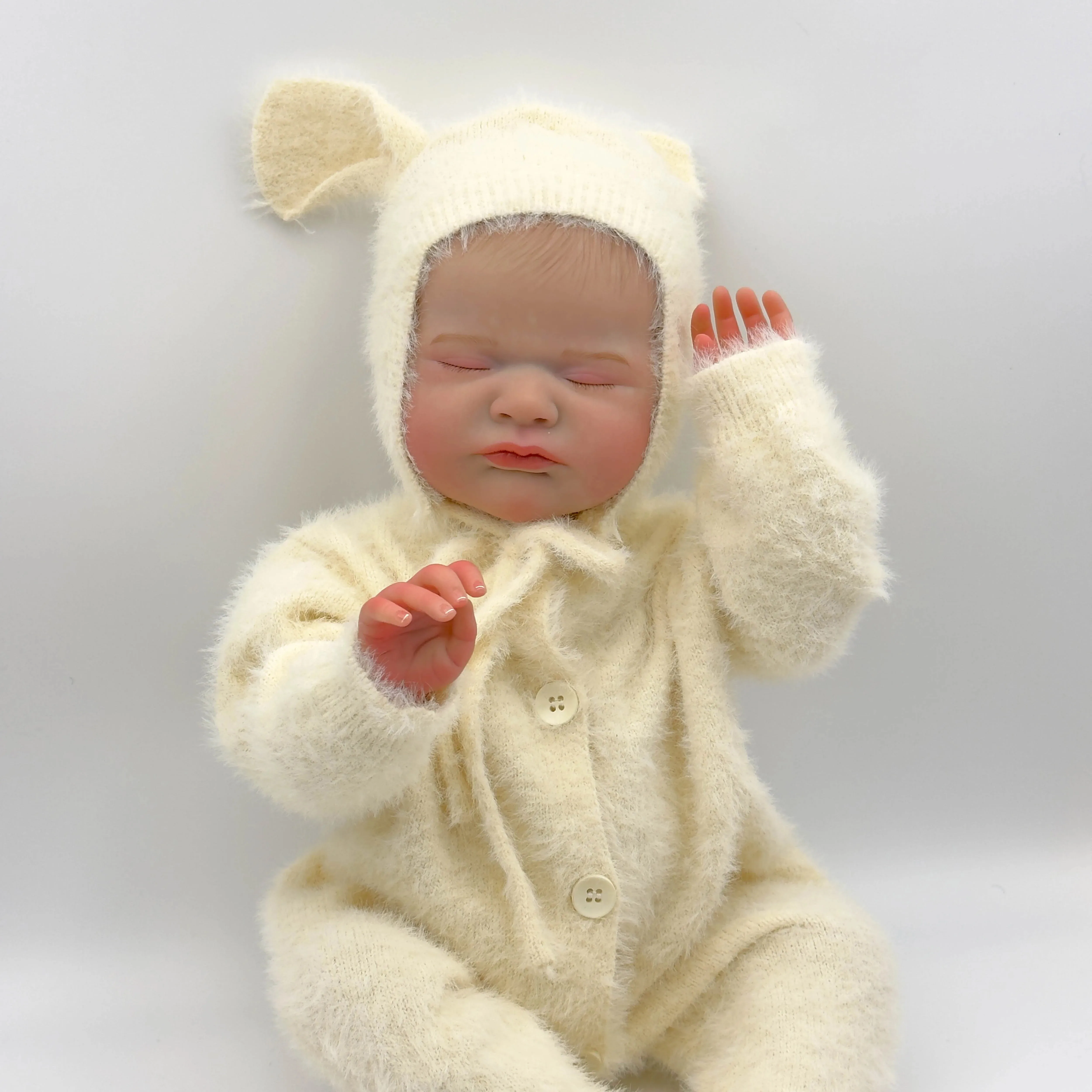 48 СМ Макс Мягкая Ткань Реалистичная Кукла Реборн с 3D-кожей Многослойная картина