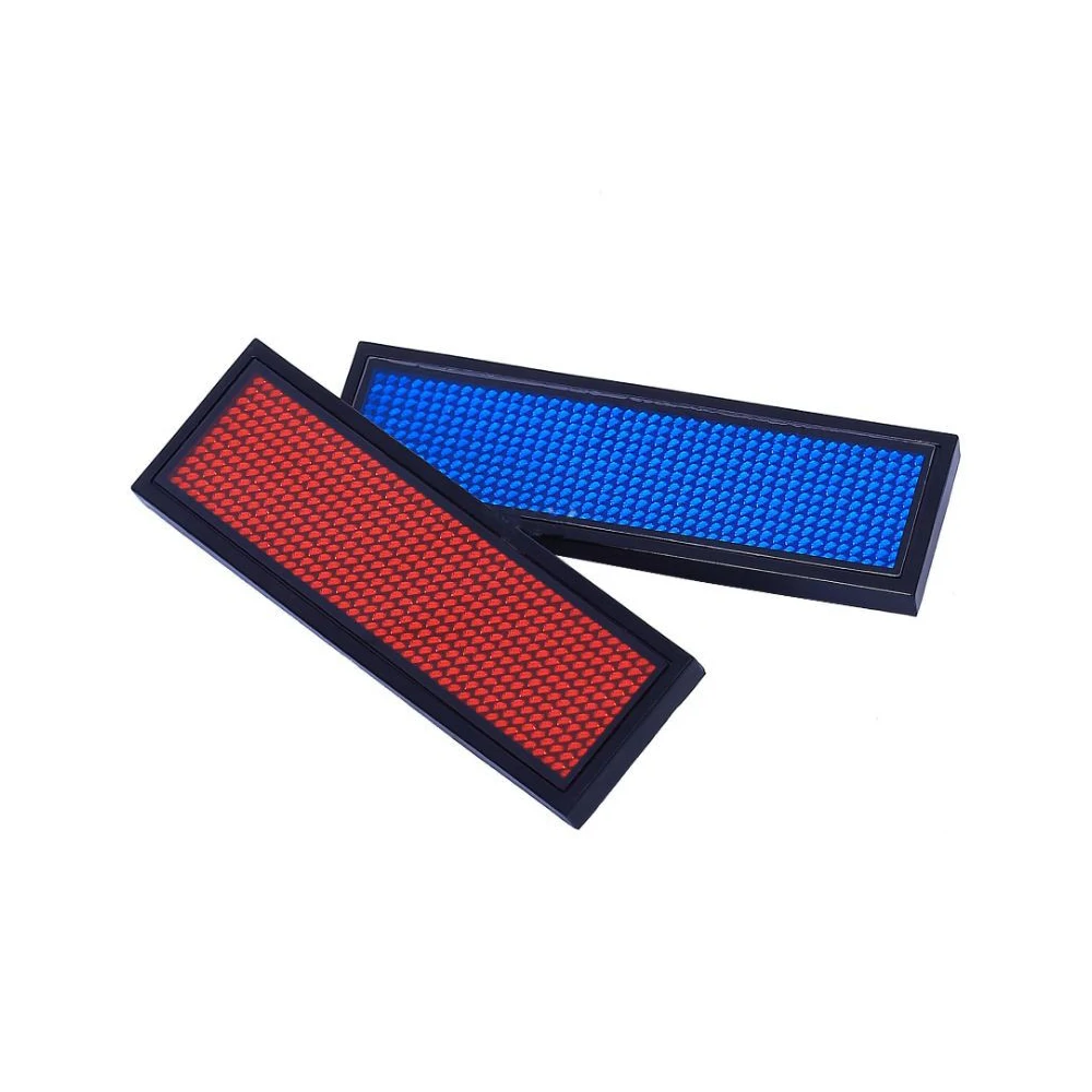 

Rechargeable Bluetooth Digital LED Badge DIY Programmable Scrolling Message Mini LED Name Tag 15 Display Languages Badge Module