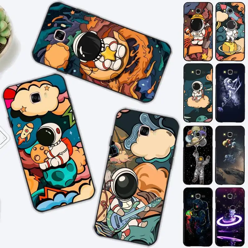 

Cute Astronaut Phone Case for Samsung J 2 3 4 5 6 7 8 prime plus 2018 2017 2016 core