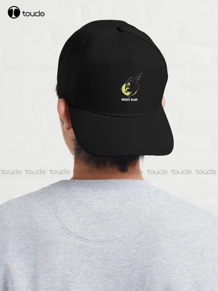 Night Raid Logo ( White ) Baseball Cap White Caps Hunting Camping Hiking Fishing Caps Hip Hop Trucker Hats Custom Gift Cartoon