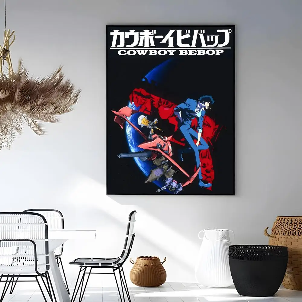 Фото Постеры C-Cowboy-ES B-BeBop-PS, акварельные настенные принты, декор для комнаты, самоклеящиеся художественные постеры, водонепроницаемая бумага №3
