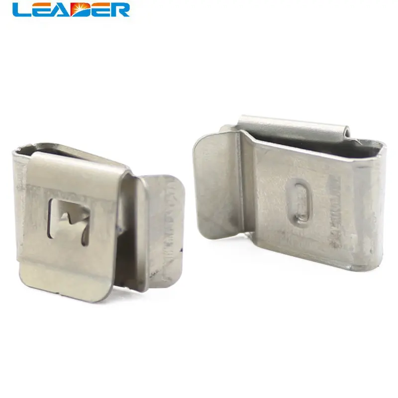 

LEADERSOLAR FreeShopping 200pcs/lot 2 X 4mm SUS 304 Stainless Steel Material 2 Way PV Cable Clips Solar Cable Clamp Wire Holder