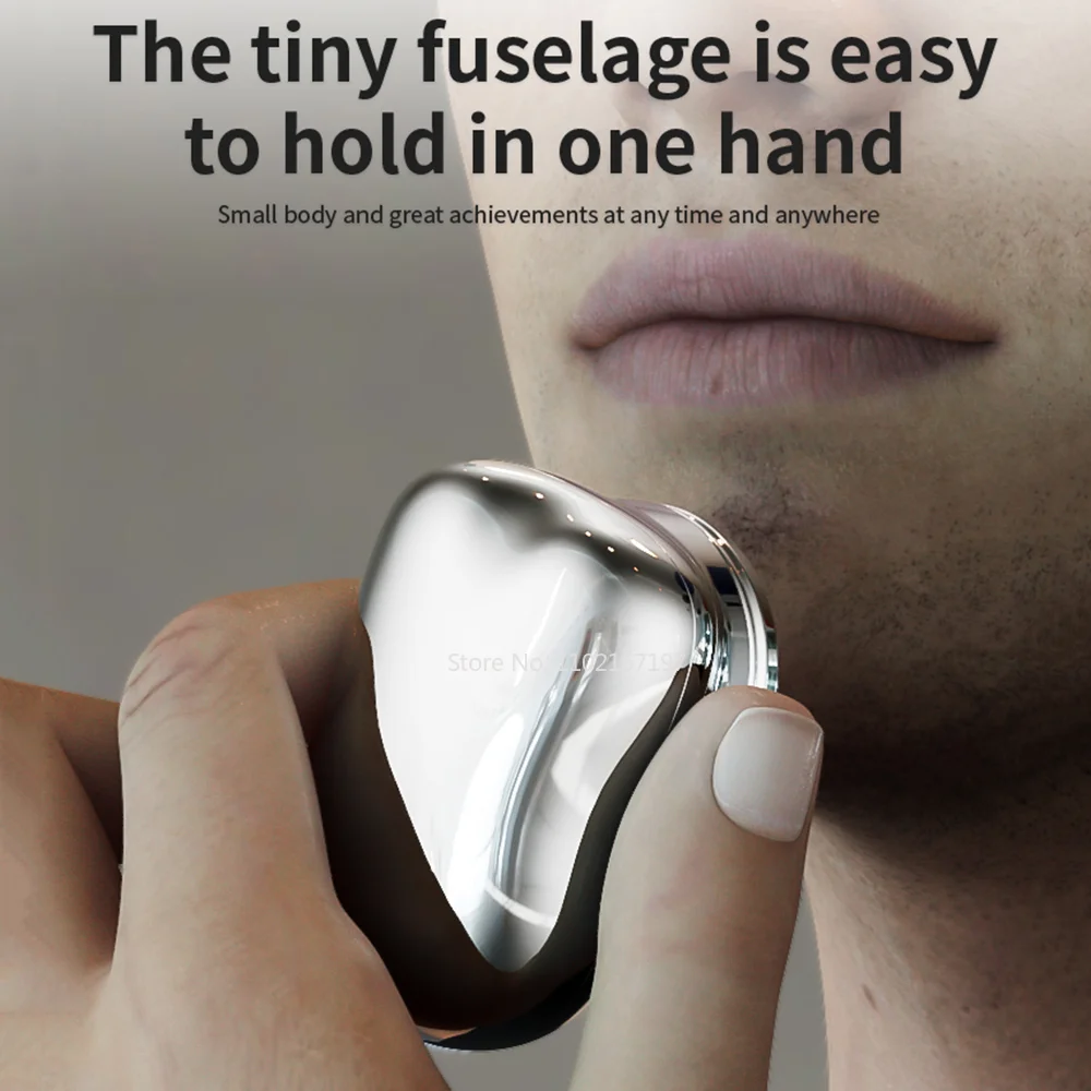 

Portable Electric Shaver Waterproof Washable Beard Trimmer Wet Dry Double Use Minishaving Machine Fast Charging Shaver for Men