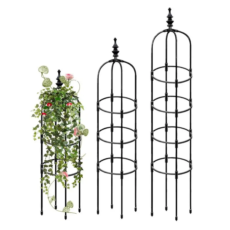 

Garden Trellis Tower Obelisk Garden Trellis For Climbing Plants 70 Inch Tall Plant Support Vine Supports DIY Climbing Trellis