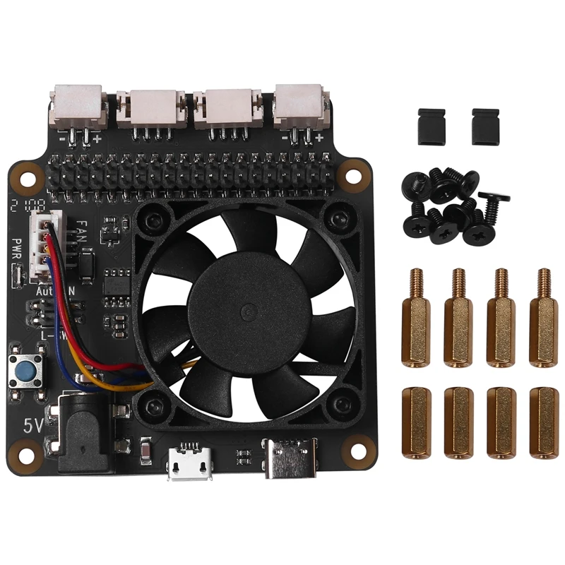 

X735 V2.5 Power Management & PWM Cooling Fan Expansion Board With Safe Shutdown For Raspberry PI 4B/3B+/3B