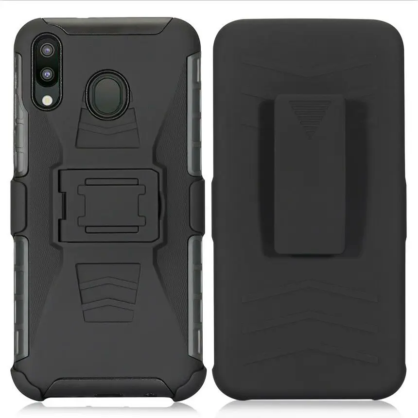 Phone Case for Galaxy A51 A20S A10S A80 A90 A70 A20e A10e A30 A8 A9 A71 A5 Cover Kickstand Belt Clip Armor Protection Shell