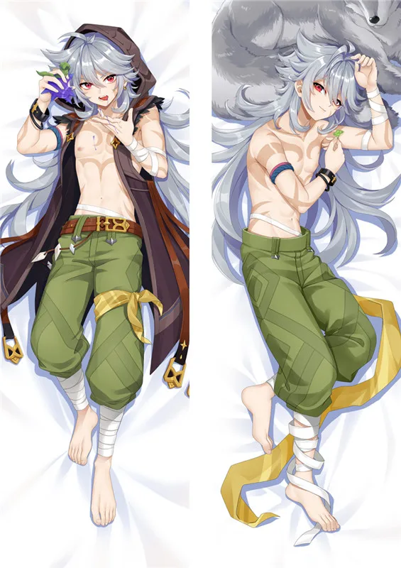 Бритвенная игра Genshin Impact Dakimakura обнимающая подушка для тела чехол мужчин и женщин