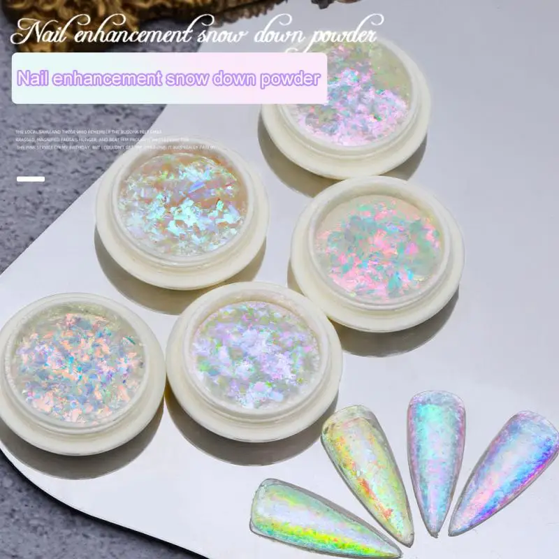 

Shimmer Shiny Sequins Edelweiss Shinning Powder Gel Nail Polish Decor Nail Art Decoration Diy Nails Dreamy Aurora Glitter Powder