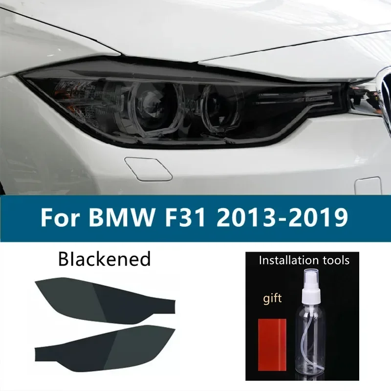 

For BMW 3 Series F30 F31 F34 G20 G21 2013-2021Car Headlight Protective Film Smoked Black Tint Wrap Vinyl Transparent TPU Sticker