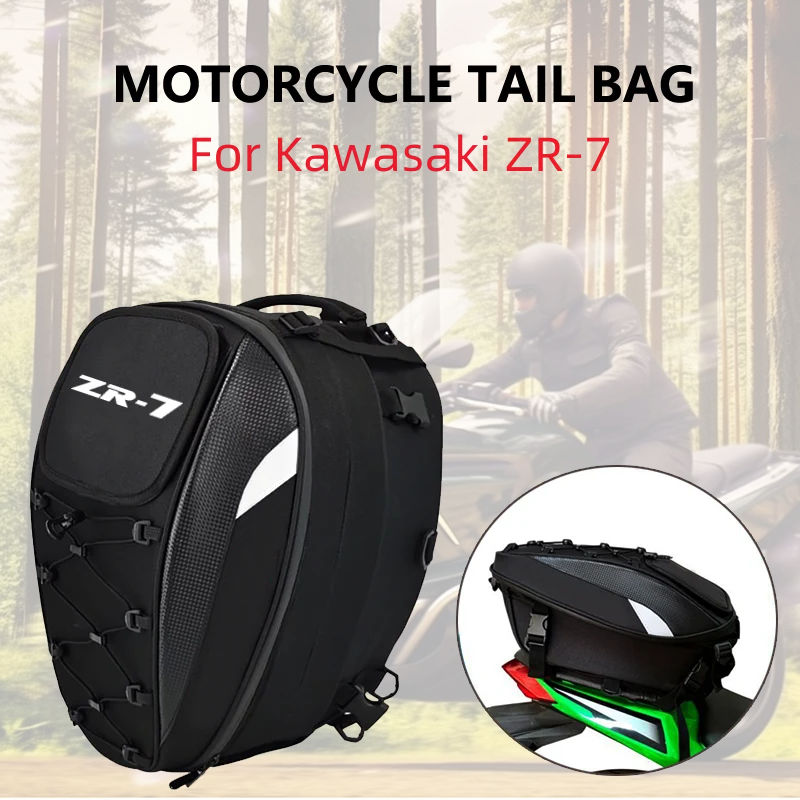 

Motorcycle Tail Bag For Kawasaki ZR-7 / S ZR7 ZR7S 1999-2003 Waterproof Large Capacity Multifunction Helmet Motocross Backpack