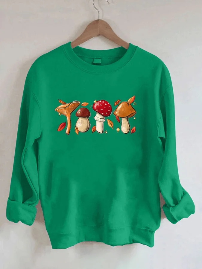 

Fun Print Casual Crew Neck Sweatshirt