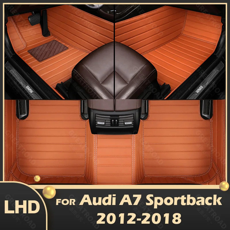 

Автомобильные коврики для AUDI A7 2012 2013 2014 2015 2016 2017 2018, под заказ, автомобильные подкладки для ног, аксессуары для интерьера