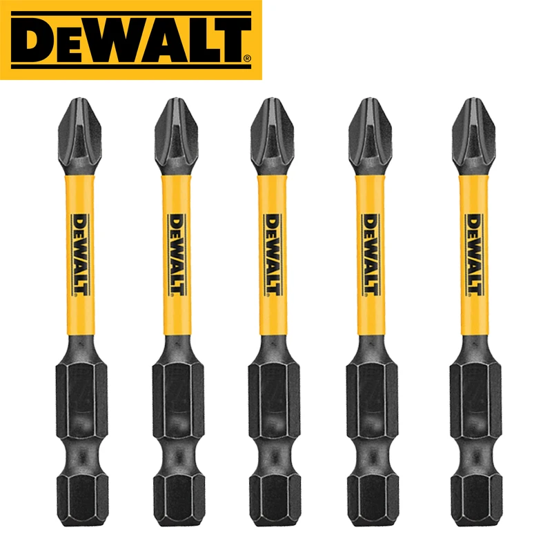 

DEWALT оригинальный Phillips PH2 57 мм бит ударного типа высокоскоростной стальной электропривод аксессуары бит 5 шт.