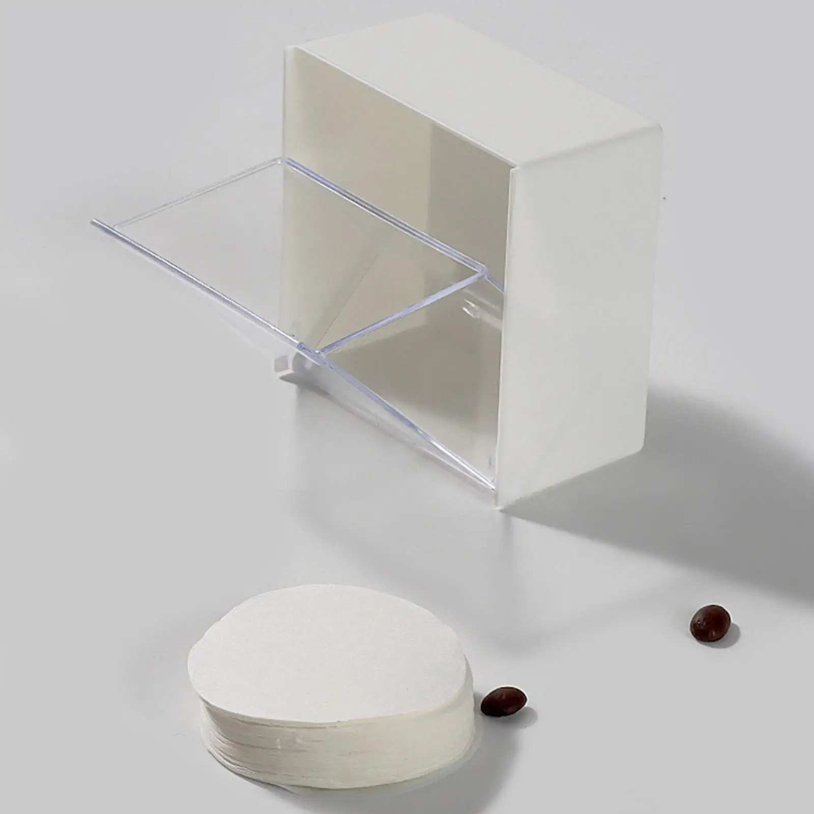 

Коробка для бумаги с фильтром для кофе, пылезащитный держатель для бумаги с фильтром для кофе, контейнер для хранения бумаги с фильтром для ...