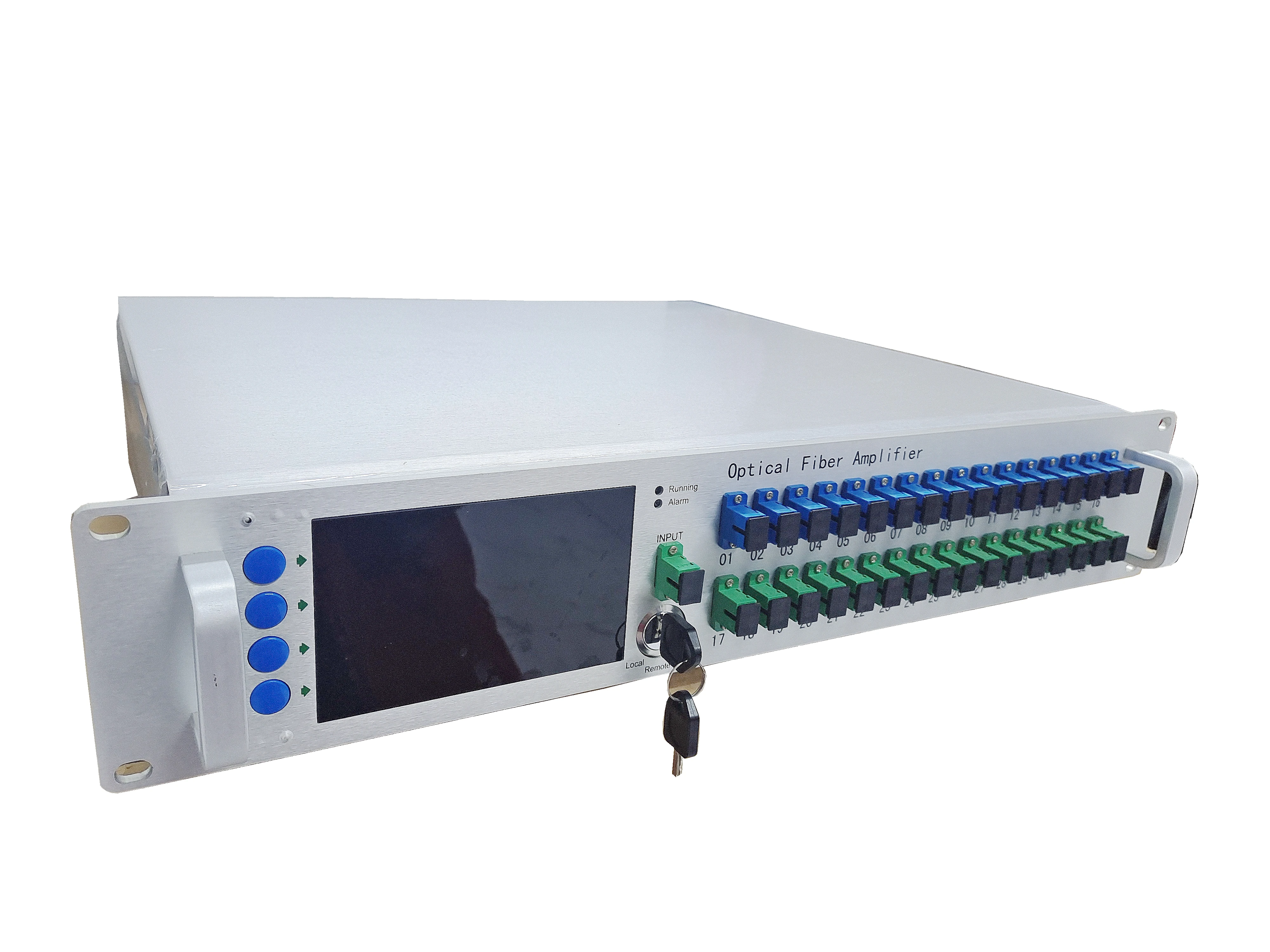 Оптический усилитель 2U XGPON 1550 нм 10G XGS-PON CATV EDFA WDM 16-портовый комбайнер для тройной