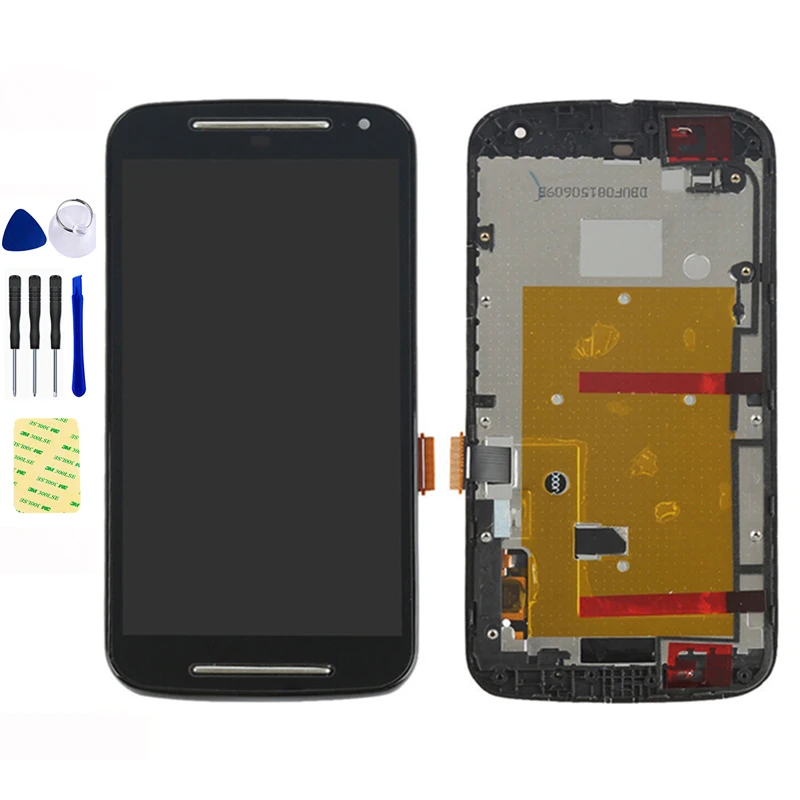 

For Motorola Moto G2 G 2nd Gen XT1063 XT1064 XT1068 XT1069 XT1072 LCD Display Panel Touch Screen Digitizer Sensor Assembly Frame