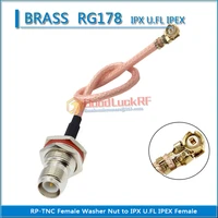 ipx u fl ipex female to rp tnc rp tnc female waterproof ring washer nut pigtail jumper rg178 extend cable rf connector coaxial