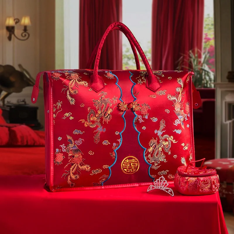 Свадебная сумка из четырех предметов портативное утолщенное летнее Хлопковое